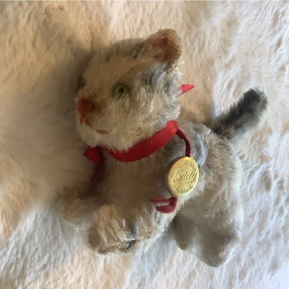 Vintage Hermann Stuffed Genuine Mohair Kitty / Kitten / Cat - Picture 15 of 16